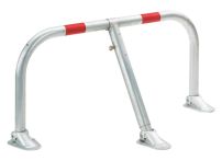 Alberts Parkplatzbügel Spielberg, zum Aufschrauben, Profilzylinderschloss, zwei Reflektoren