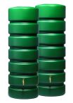 Garantia Classico Gartentank-Set 1300 Liter grün 2 x CLASSICO 650 Liter inkl. Verbinder