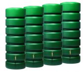Garantia Classico Gartentank-Set 2600 Liter grün 4 x CLASSICO 650 Liter inkl. Verbinder