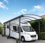 Gardendreams Satteldach-Doppelcarport Alu anthrazit