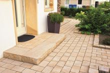 Gerwing Blockstufen GerloCastell - beige hell - 35x15 cm Länge 110 cm