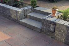 Gerwing Blockstufen GerloCastell - anthrazit - 35x15 cm Länge 110 cm