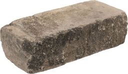 Gerwing Gartenmauerstein GerloCastell XL - grau schwarz 50x25x15 cm