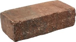 Gerwing Gartenmauerstein GerloCastell XL - rot schwarz 50x25x15 cm