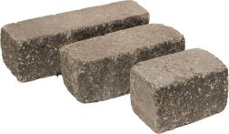 Gerwing Gartenmauerstein GerloCastell Ziermauerstein - anthrazit - 12,5x12,5 cm