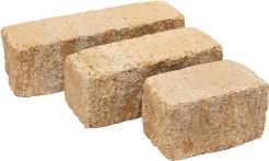 Gerwing Gartenmauerstein GerloCastell Ziermauerstein - beige hell - 12,5x12,5 cm