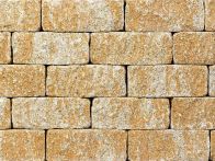 Gerwing Mauerstein GerloCastell UnoStone - beige-hell, gerumpelt, 3-seitig gespalten, 30x16,5x12,5 cm