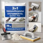 Aktion 3in1 Kalziumsilikatplatten Systemmörtel Spachtel Putz - 20 Kg
