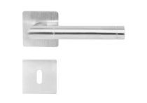 Griffwelt Genua Rosetten Garnitur FLAT Square Magnettechnik, Edelstahl matt