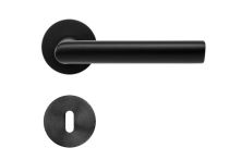 Griffwelt Portofino Rosetten Garnitur FLAT Round Magnettechnik, tiefschwarz