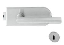 Griffwelt Verona Schloß Set, Edelstahl matt inkl. Bänder, Rahmenteil,Drücker Ferrara