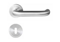 Griffwelt Monza Rosetten Garnitur Edelstahl matt fest drehbar gelagert