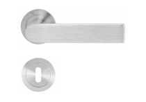 Griffwelt Cecina Rosetten Garnitur fest drehbar gelagert, Edelstahl matt