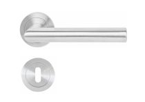 Griffwelt Trento Rosetten Garnitur Edelstahl matt fest drehbar gelagert