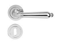 Griffwelt Bologna Rosetten Garnitur fest drehbar gelagert, Chrom