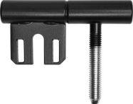 Griffwelt Türband 2-tlg. tiefschwarz für Stahlzarge DM 15 mm mit Nylonhülse