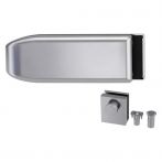 Griffwerk CREATIVO 1.0 Ganzglastürbeschlagset - 3-teiliger Bandsatz - ohne Griff - mit Türschnäpper Nr. 2/Feststellset