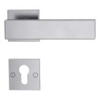 Griffwerk Türgriffgarnitur SQUARE Deko-Schraube GK4 Rosetten eckig Edelstahl matt