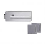 Griffwerk PURISTO 1.0 Ganzglastürbeschlagset - 3-teiliger Bandsatz - mit Griff LUCIA PROF EM