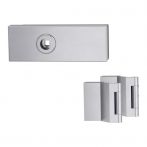 Griffwerk PURISTO S Ganzglastürbeschlagset -3-teiliger Bandsatz -ohne Griff mit Magnetfalle