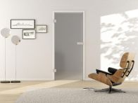 Griffwerk Glasdrehtür ESG Satin Grey 501 Studio/Office - Moon Grey matt