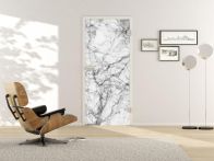 Griffwerk Glasschiebetür VSG Digital 699 - Pure White / blickdicht