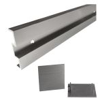 Griffwerk Wandabstand-Set PLANEO AIR SILENT 12.5 Distanzprofil, Endkappen