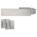 Griffwerk Glasschloss FRAME Ganzglastürbeschlagset -3-teiliger Bandsatz -ohne Griff