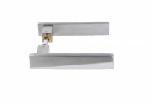 Griffwerk Griffpaar Jette Vision, für Ganzglastürbeschlag, Edelstahl Optik