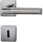 Griffwerk CHRISTINA QUATTRO Klipptechnik - Rosettengarnitur eckig