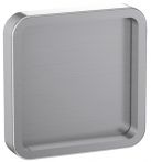 Griffwerk R8 - QUATTRO - Griffmuschel - Sensat. - mit Edelstahl Inlay - für - Glas - 58x58x9mm