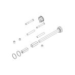 Griffwerk Türstärke Erweiterungsset Flachrosette WC LUCIA PIATTA S QUATTRO