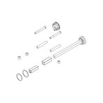 Griffwerk Türstärke Erweiterungsset Flachrosette WC CUBICO/VISION