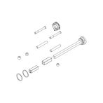 Griffwerk Türstärke Erweiterungsset Flachrosette WC AVUS/CAROLA PIATTA S