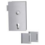 Griffwerk Glastürbeschlagset QUATTRO 1.0 PZ Standard 3-tlg. Bänder Edelstahl matt