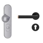 Griffwerk Kombi-Schutz-Garnitur TITANO_882 ES1 72mm - Schild/Drücker - Tür 38-50mm