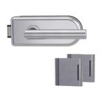 Griffwerk Glastürbeschlagset CLASSICO Flüster 2-tlg. Bänder LUCIA Edelstahl matt