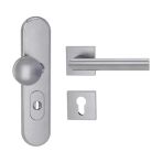 Griffwerk Kombi-Schutz-Garnitur TITANO_882 ES1 72mm Zylinderabdeckung Tür 38-50mm