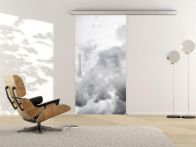 Griffwerk Glasschiebetür VSG Head in the Clouds - Pure White klar