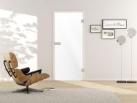 Griffwerk Glasdrehtür VSG Piano White 516 Studio/Office - Pure White / Weiß blickdicht (DIN L/R)