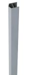 GroJa Steckzaun Abschlussprofil 180 cm - silbergrau