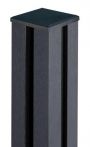 GroJa BPC-Steckzaunpfosten inkl. Kappe zum Aufdübeln, 10x10 cm - anthrazitgrau