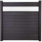 GroJa Solid Steckzaun mit Glaseinsatz 30 cm, 180x180 cm, ohne Pfosten