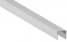 GroJa Fertigzaun Abdeckleiste 180 cm - alueloxiert EV1