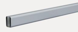 GroJa Premo U-Profil, 180 cm lang - silbergrau
