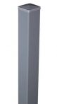 GroJa Alupfosten inkl. Kappe zum Aufdübeln, 6 x 6 cm - silbergrau