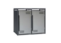 Growi Mülltonnenbox für Mülltonnen 60 | 80 | 120 | 240 Liter - 2er Mülltonnenbox