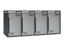 Growi Mülltonnenbox für Mülltonnen 60 | 80 | 120 | 240 Liter - 4er Mülltonnenbox