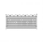 Growi Ziergitterzaun Saale - Schmuckzaunelement 2500 mm breit