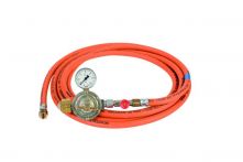 Grün Propan Hochdruck Gasschlauch 6,3x5 mm mit verstellbarem Regler